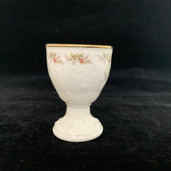 Rosenthal China Sanssouci Footed Porcelain Egg Cup Gold Trim Vintage Germany - Picture 5 of 10